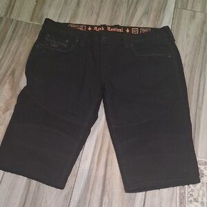 Rock Revival Dark Denim Shorts